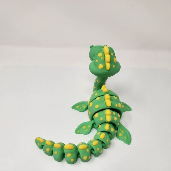 Loch Ness Monster 3D Printed Articulated Flexi Factory Figure 9"x4" (h) - Picture 4 of 6